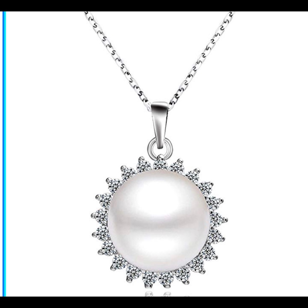 Sunshine Sterling Silver Pearl Necklace Pandant